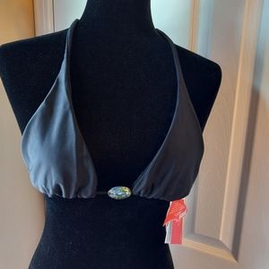 Cia Maritima Brazilian Bikini Top w Abalone Shell Embellishment